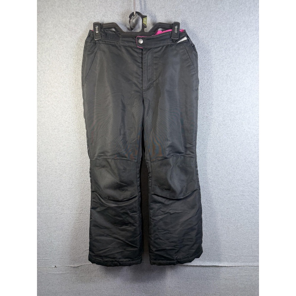 Swiss Tech Snow Pants Girls 10-12 Black Insulated Ski Snowboard Winter